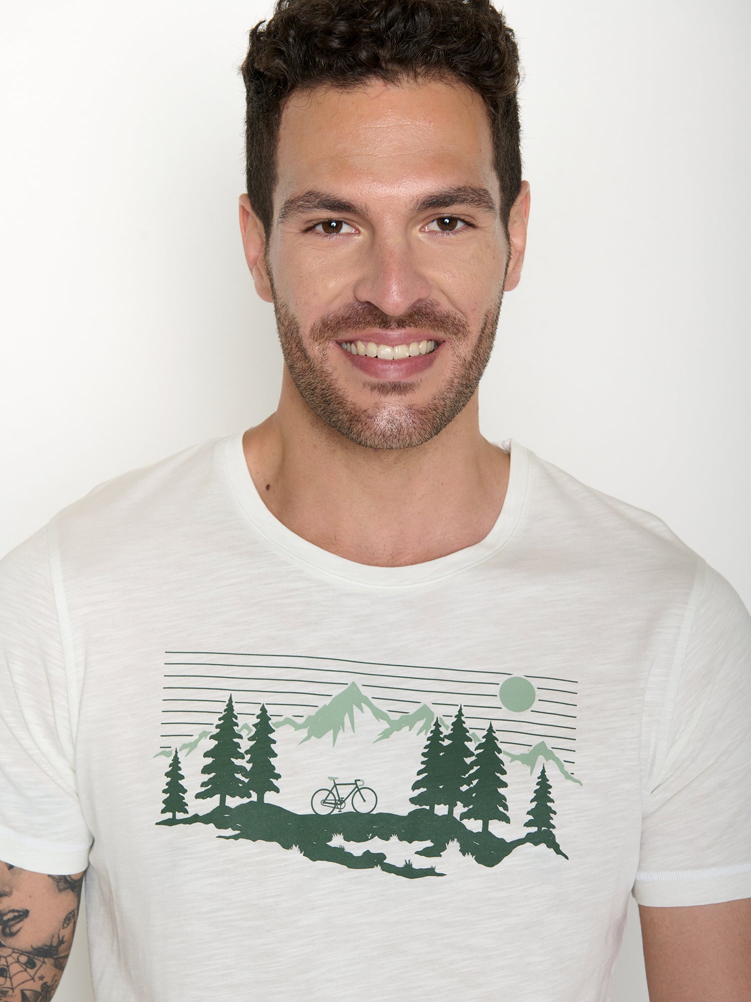 Moonstone: Sportliches T-Shirt aus Bio-Baumwolle für Herren [21473]