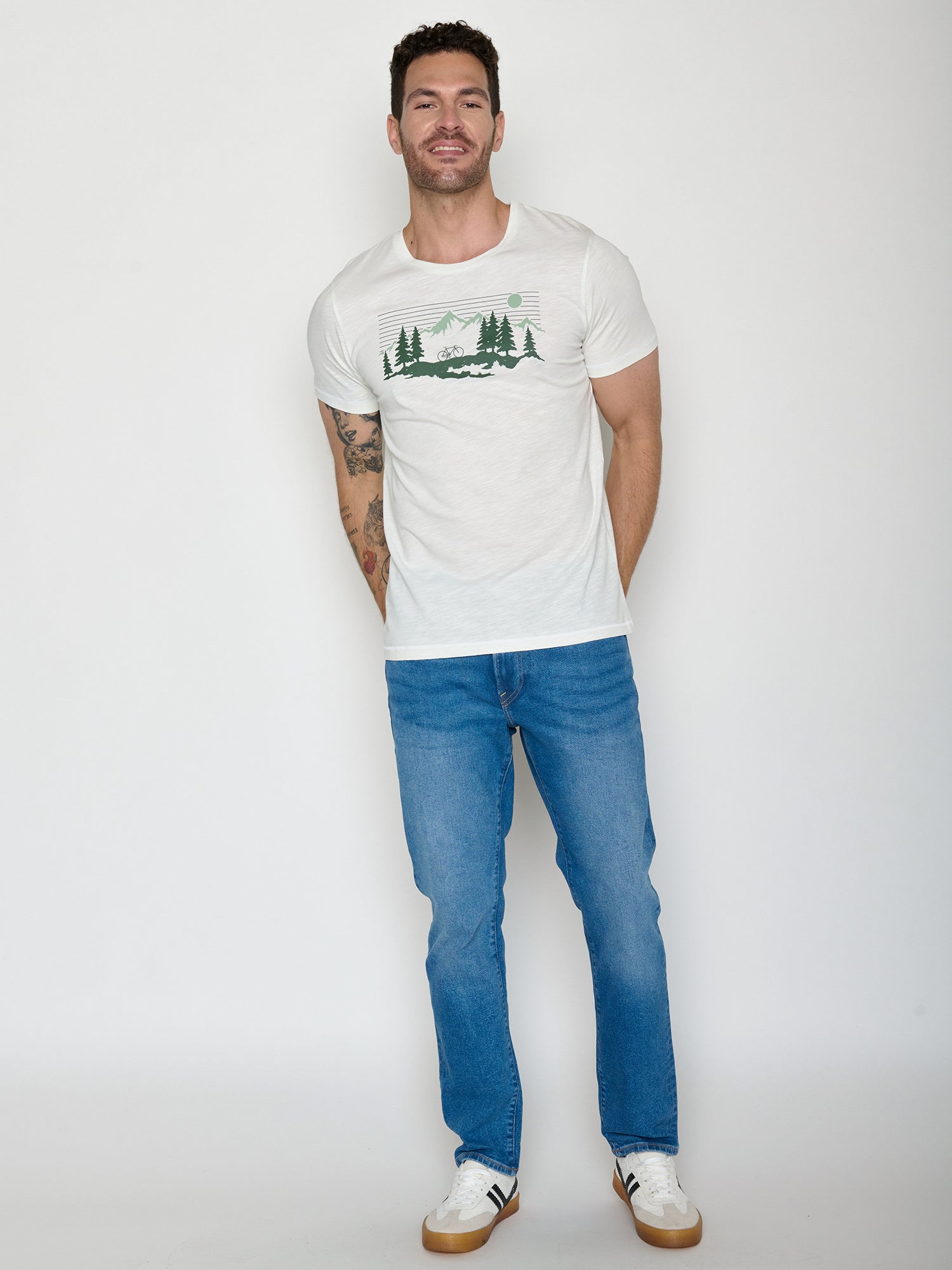 Moonstone: Sportliches T-Shirt aus Bio-Baumwolle für Herren [21474]