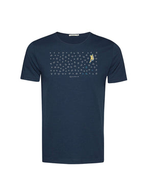 Soft Sage: Sportliches T-Shirt aus Bio-Baumwolle für Herren [21481]