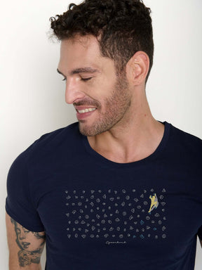 Soft Sage: Sportliches T-Shirt aus Bio-Baumwolle für Herren [21483]