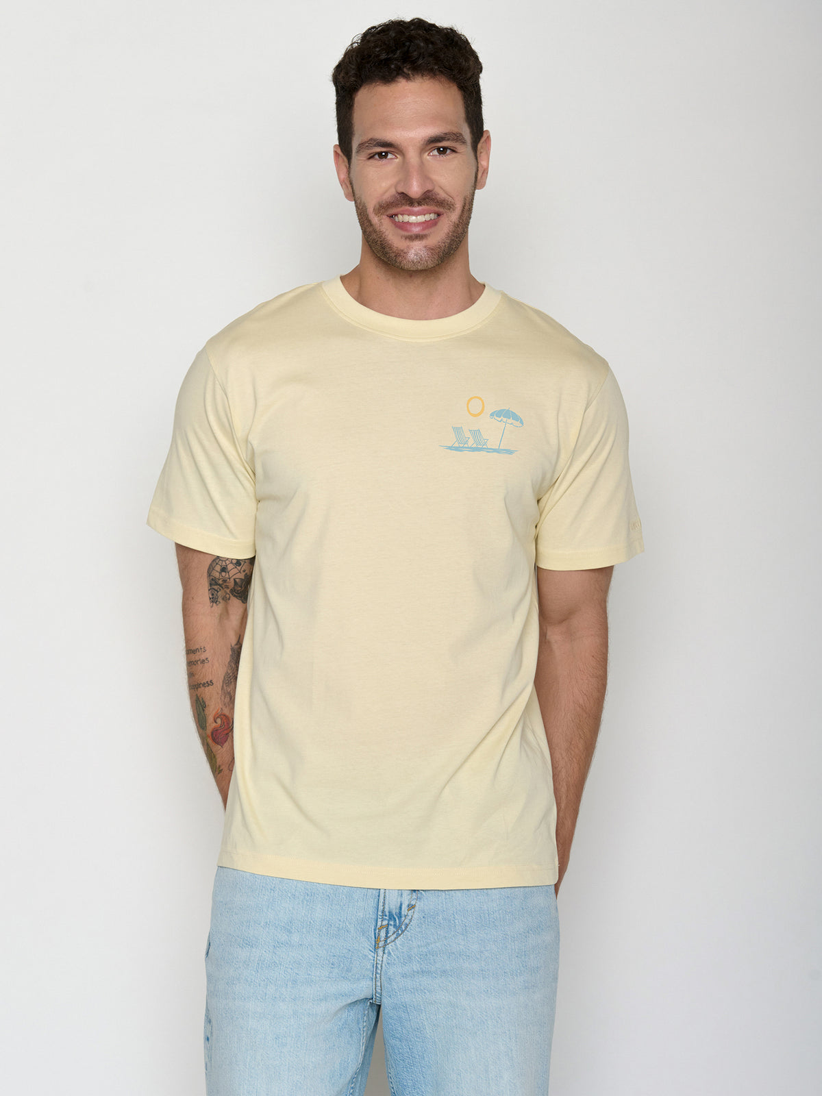 Vanilla Ice: Lässiges Oversize-T-Shirt aus Bio-Baumwolle für Herren [21487]
