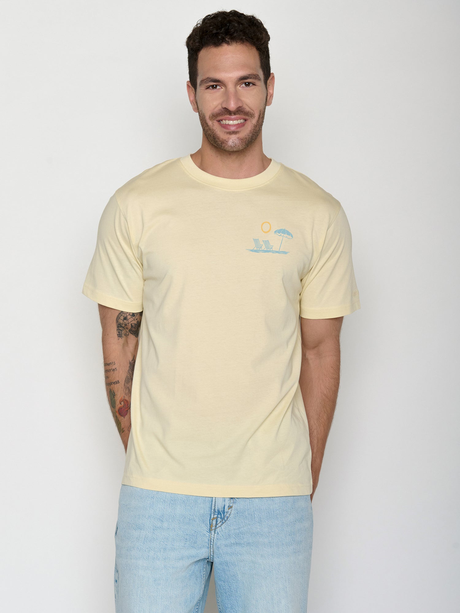 Vanilla Ice: Lässiges Oversize-T-Shirt aus Bio-Baumwolle für Herren [21487]