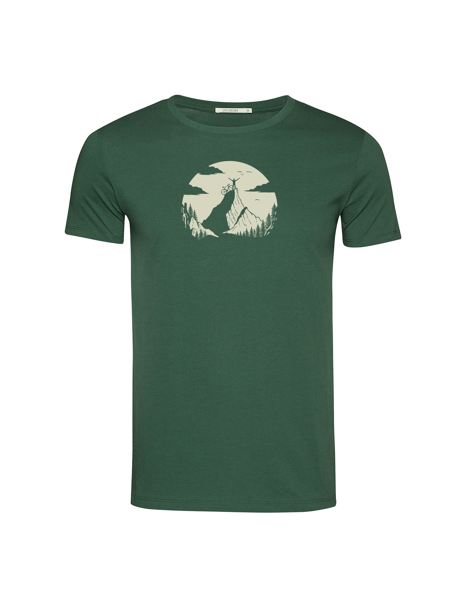 Bottle Green: Sportliches T-Shirt aus Bio-Baumwolle für Herren [21496]