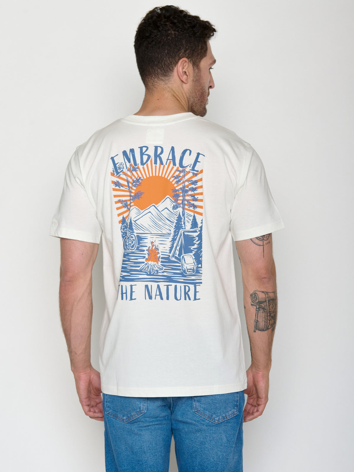 Moonstone: Lässiges Oversize-T-Shirt aus Bio-Baumwolle für Herren [21503]