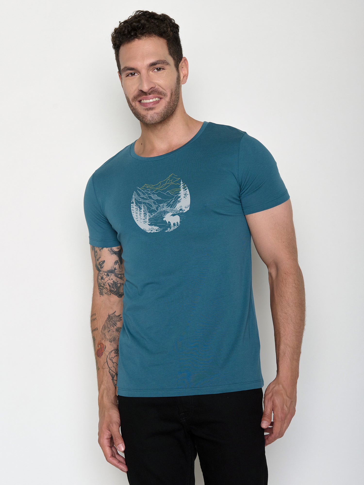 Blue Stone: Sportliches T-Shirt aus Bio-Baumwolle für Herren [21514]