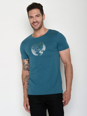 Blue Stone: Sportliches T-Shirt aus Bio-Baumwolle für Herren [21514]