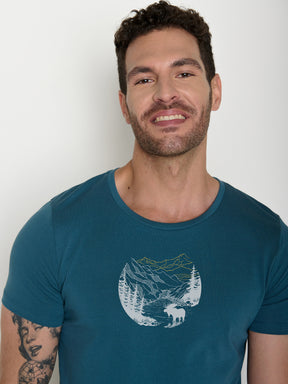 Blue Stone: Sportliches T-Shirt aus Bio-Baumwolle für Herren [21515]