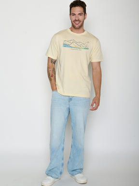 Vanilla Ice: Lässiges Oversize-T-Shirt aus Bio-Baumwolle für Herren [21521]