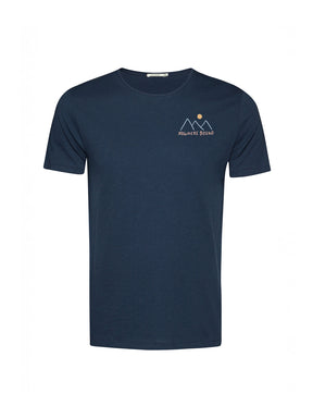 Navy: Sportliches T-Shirt aus Bio-Baumwolle für Herren [21543]