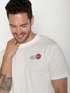 Moonstone: Lässiges Oversize-T-Shirt aus Bio-Baumwolle für Herren [21551]