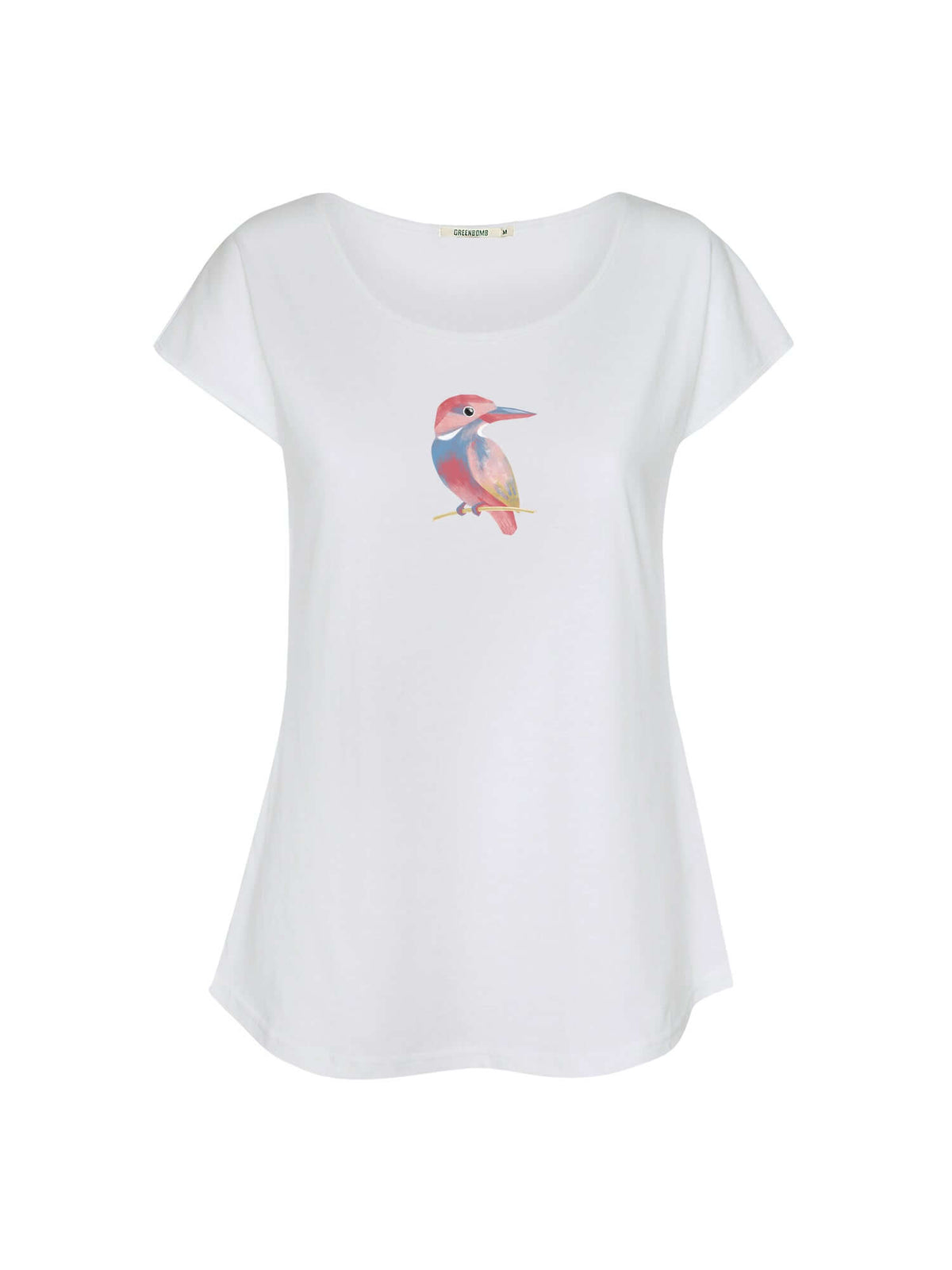 White: Lässiges T-Shirt aus Bio-Baumwolle für Damen [21555]