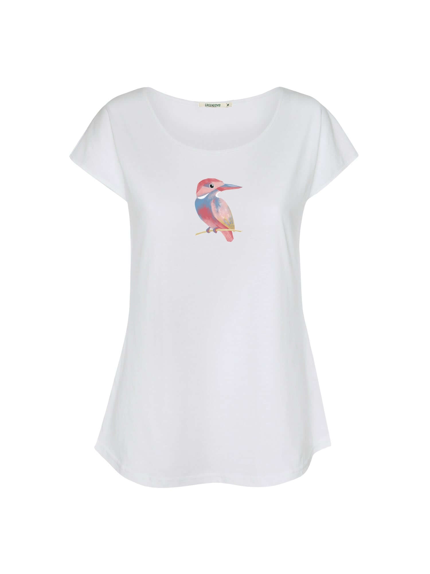 White: Lässiges T-Shirt aus Bio-Baumwolle für Damen [21555]