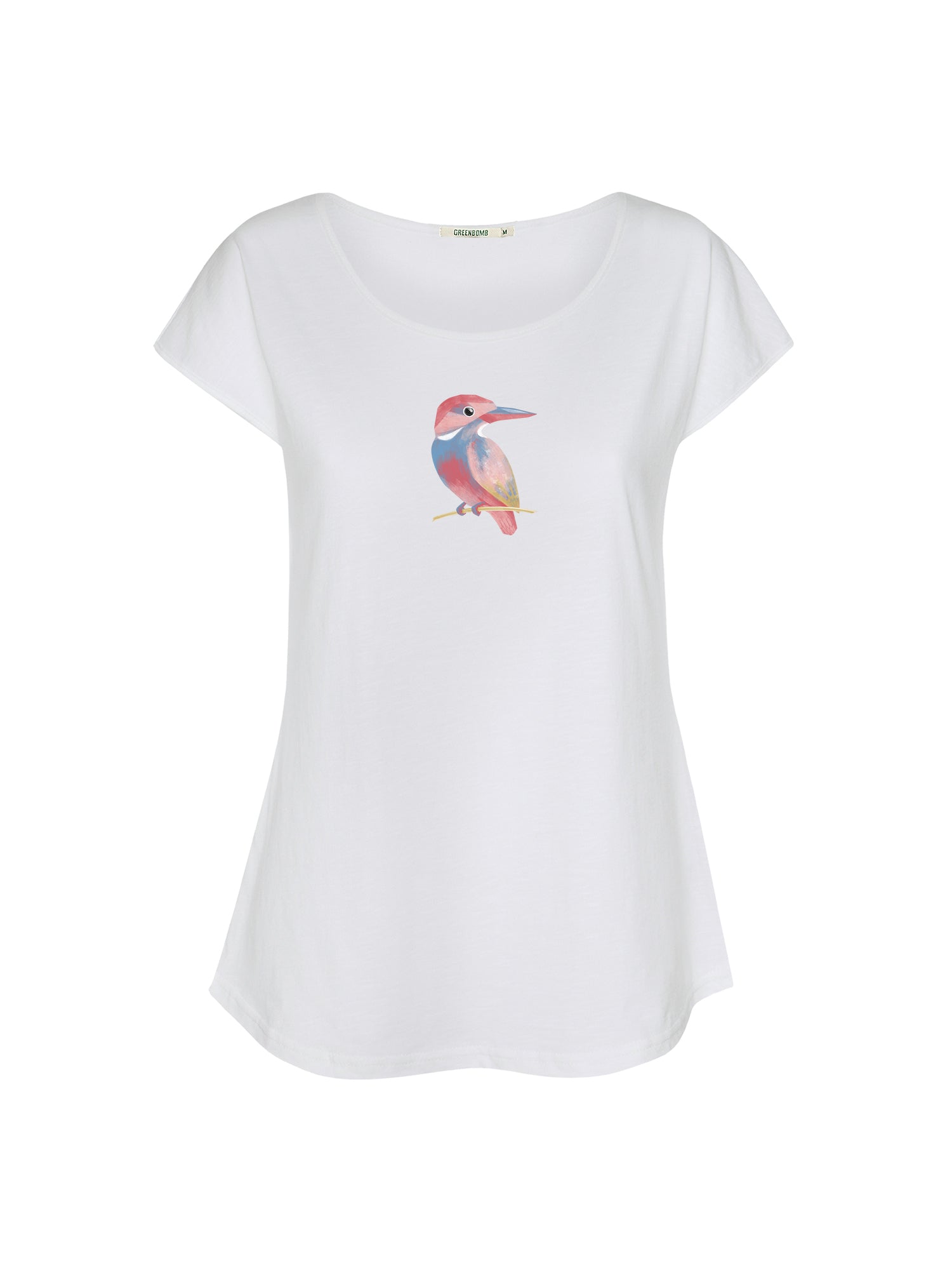White: Lässiges T-Shirt aus Bio-Baumwolle für Damen [21555]