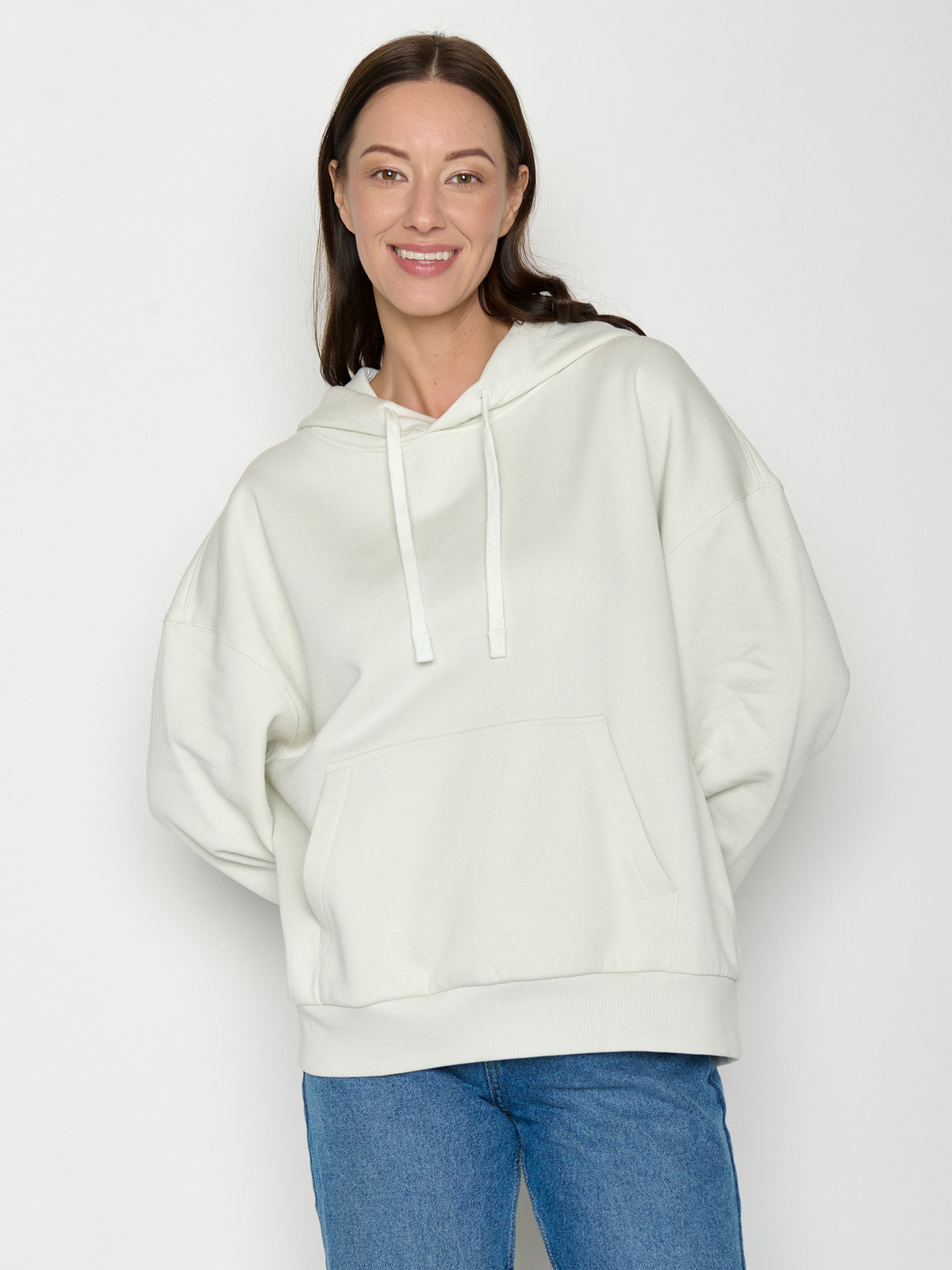 Moonstone: Lässiger Hoodie aus Bio-Baumwolle für Damen [21566]