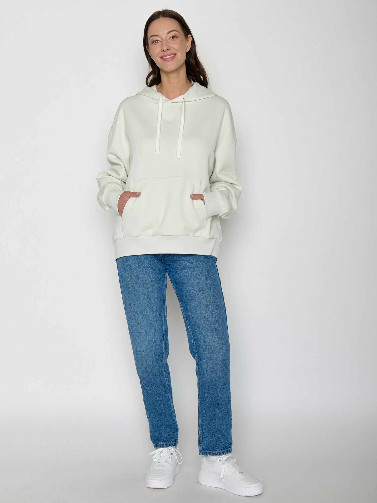 Moonstone: Lässiger Hoodie aus Bio-Baumwolle für Damen [21569]