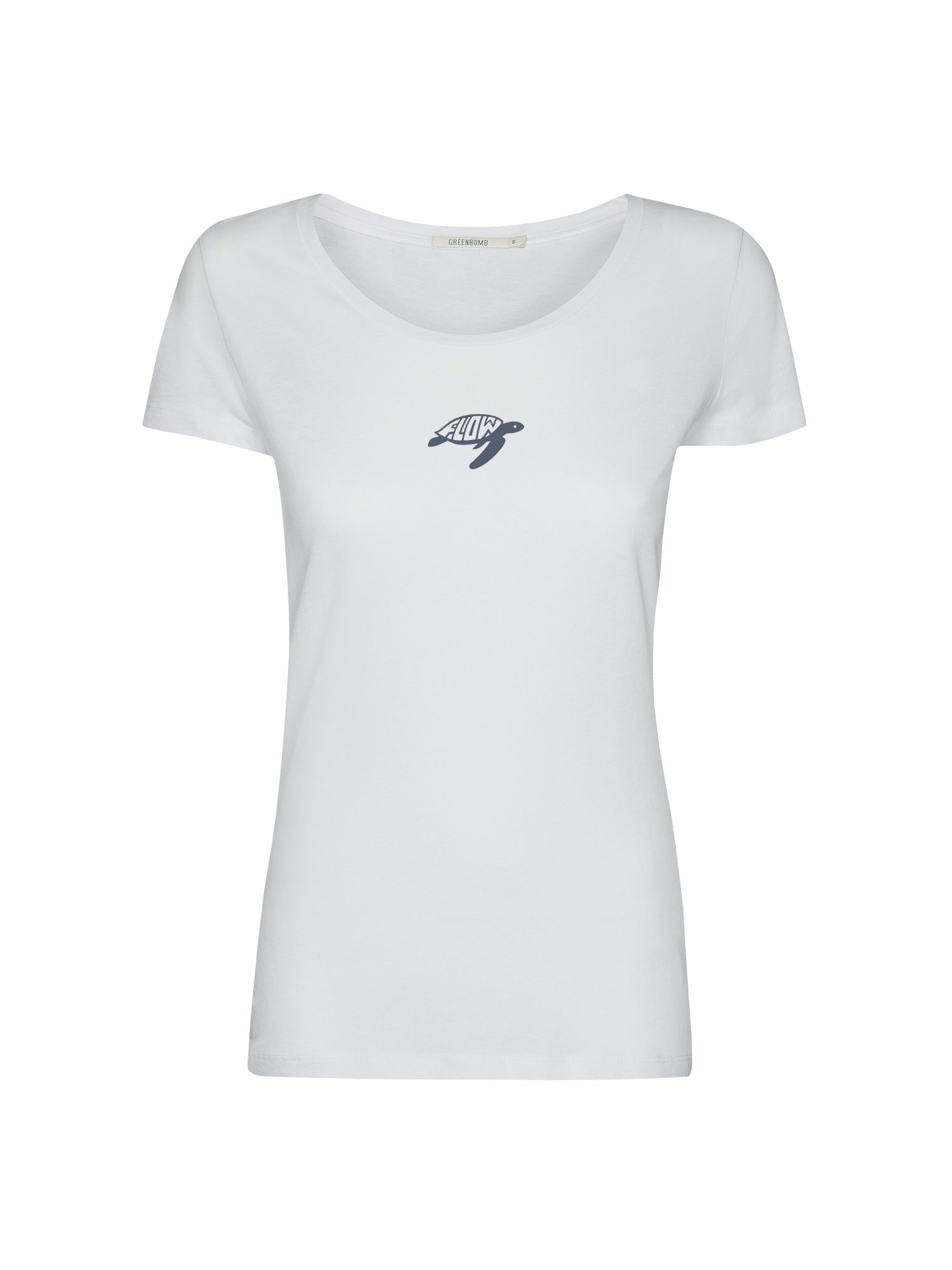 White: Sportliches T-Shirt aus Bio-Baumwolle für Damen [21571]