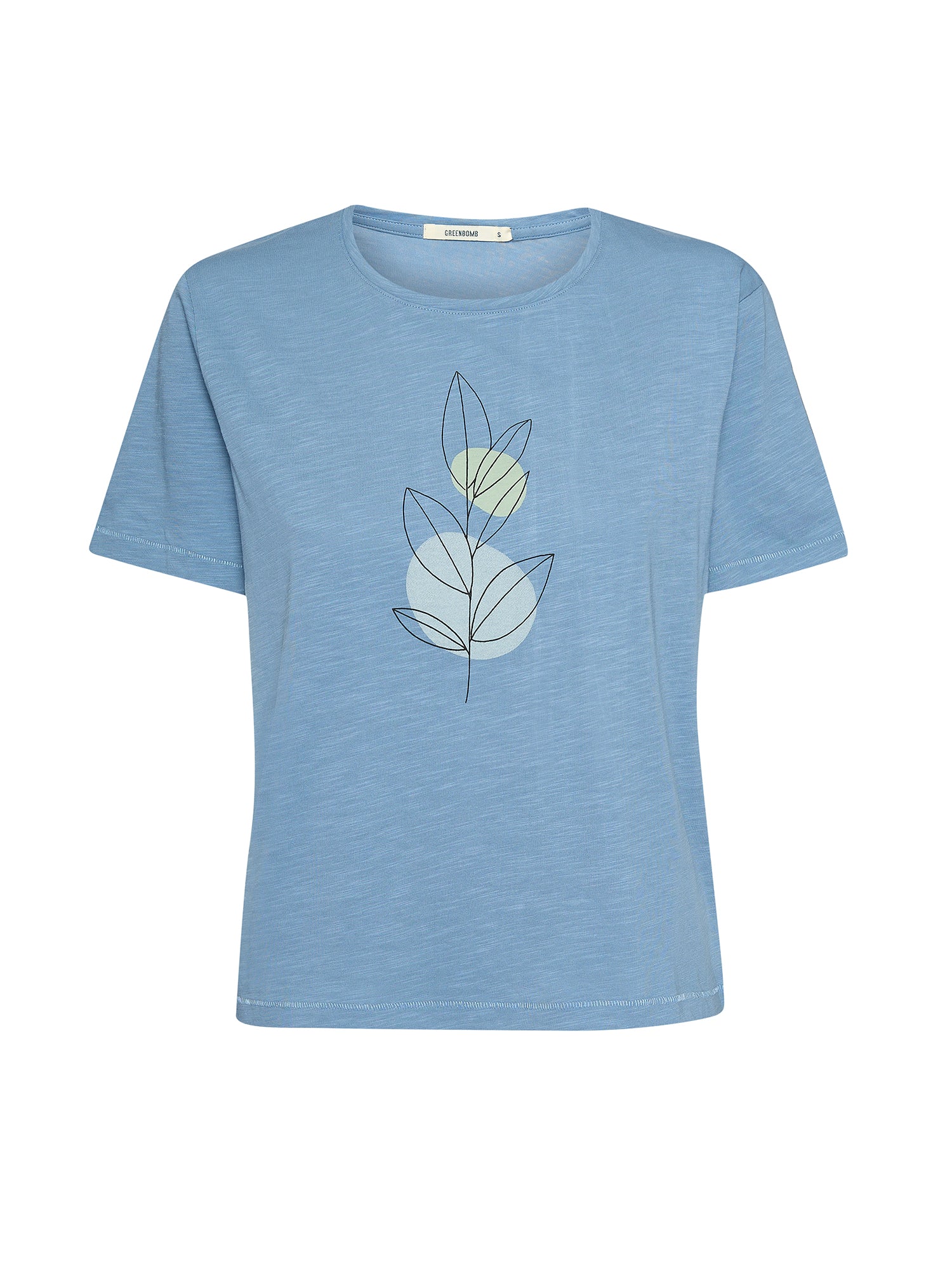 Glacier Blue : Kastiges T-Shirt aus Bio-Baumwolle für Damen [21581]