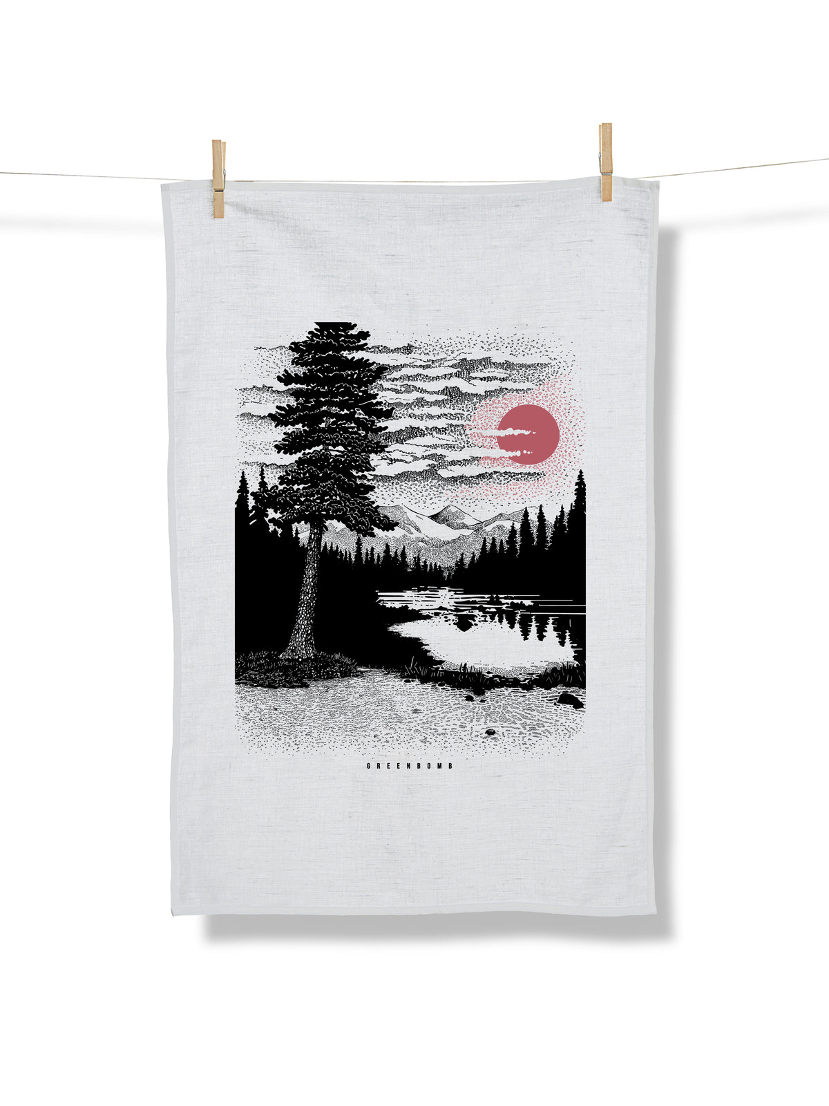 White: Praktisches Geschirrtuch aus Bio-Baumwolle für Unisex [21684]