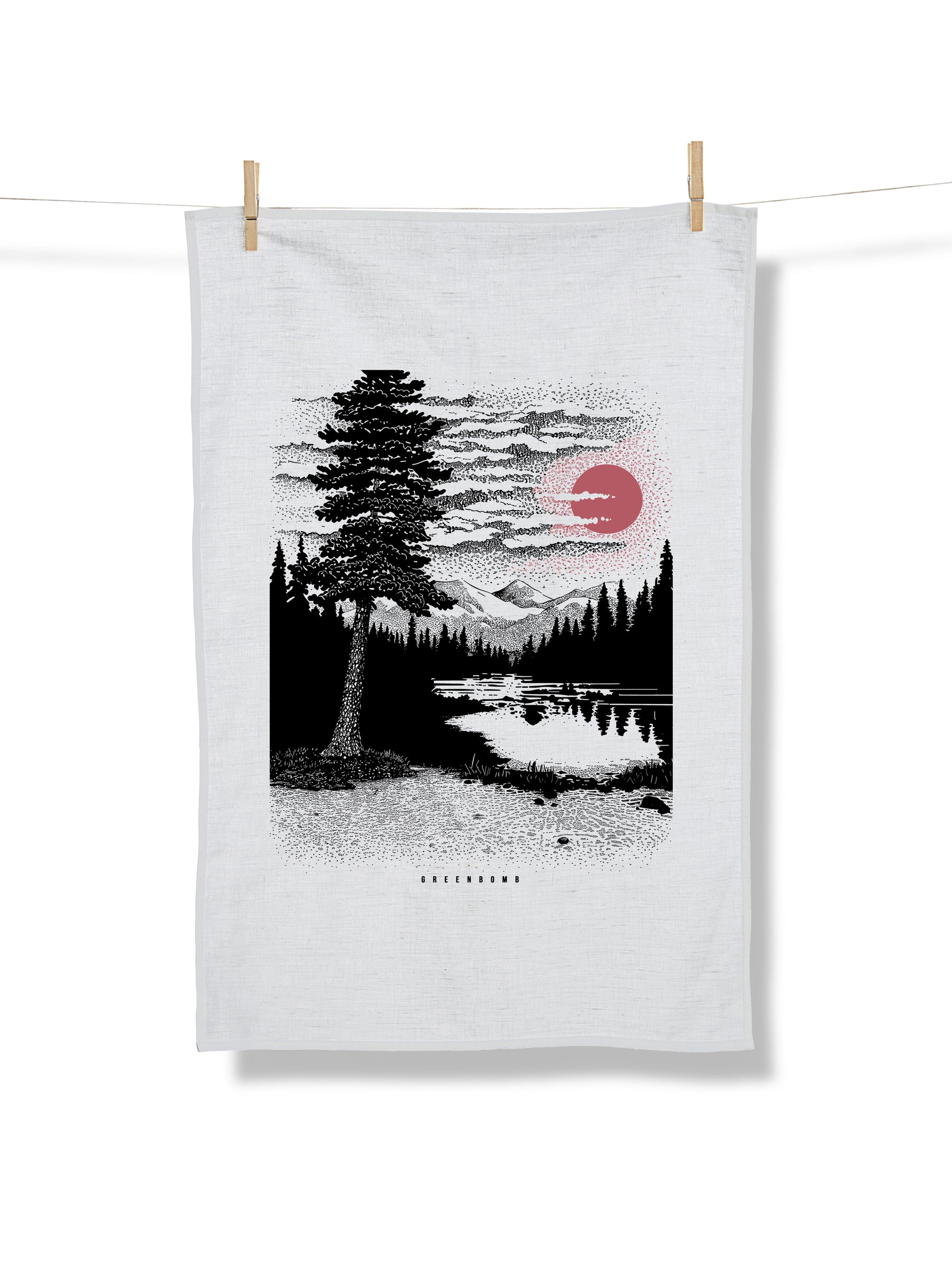 White: Praktisches Geschirrtuch aus Bio-Baumwolle für Unisex [21684]