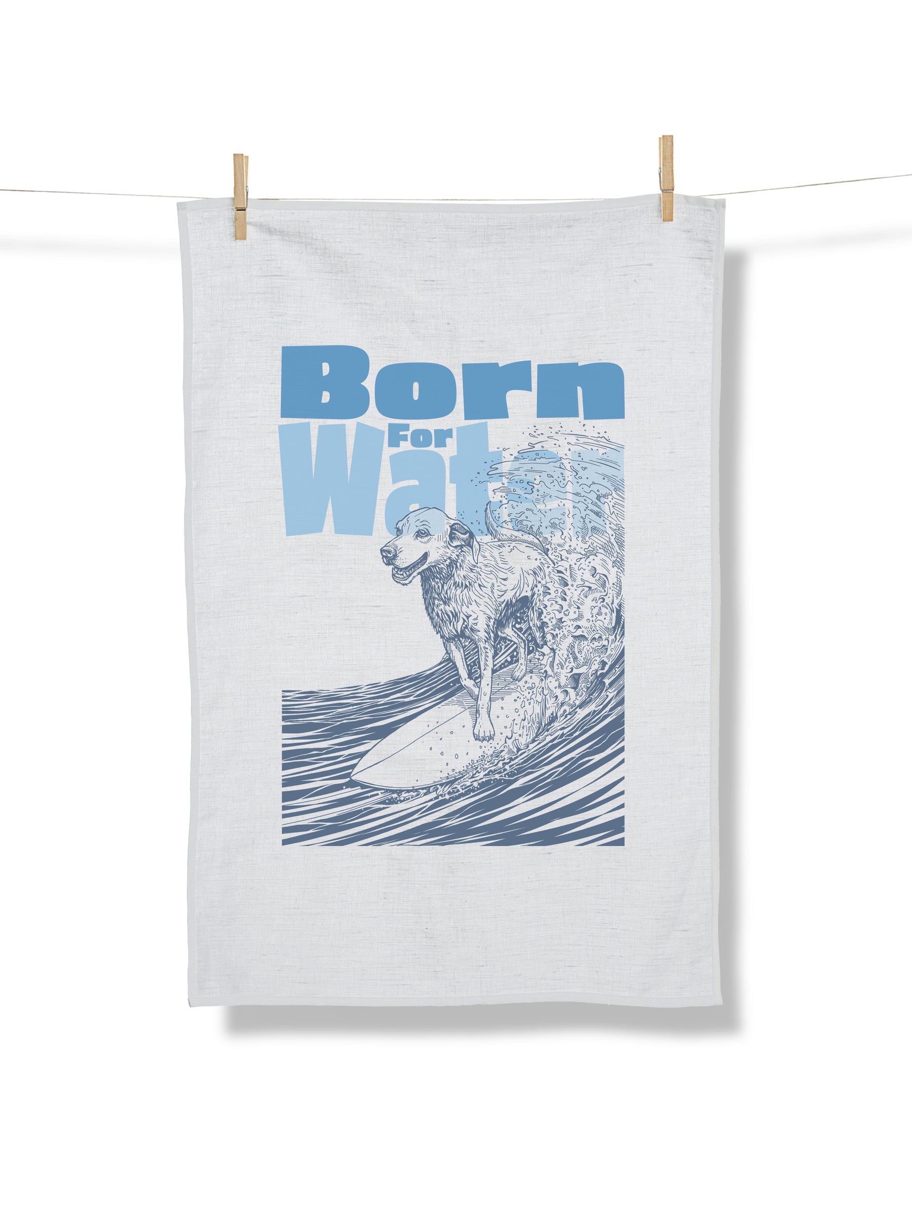 White: Praktisches Geschirrtuch aus Bio-Baumwolle für Unisex [21690]