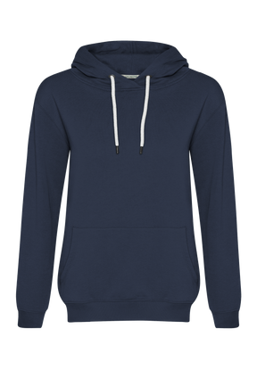 Blau:  Gemütlicher Hoodie aus Bio-Baumwolle für Damen [212]