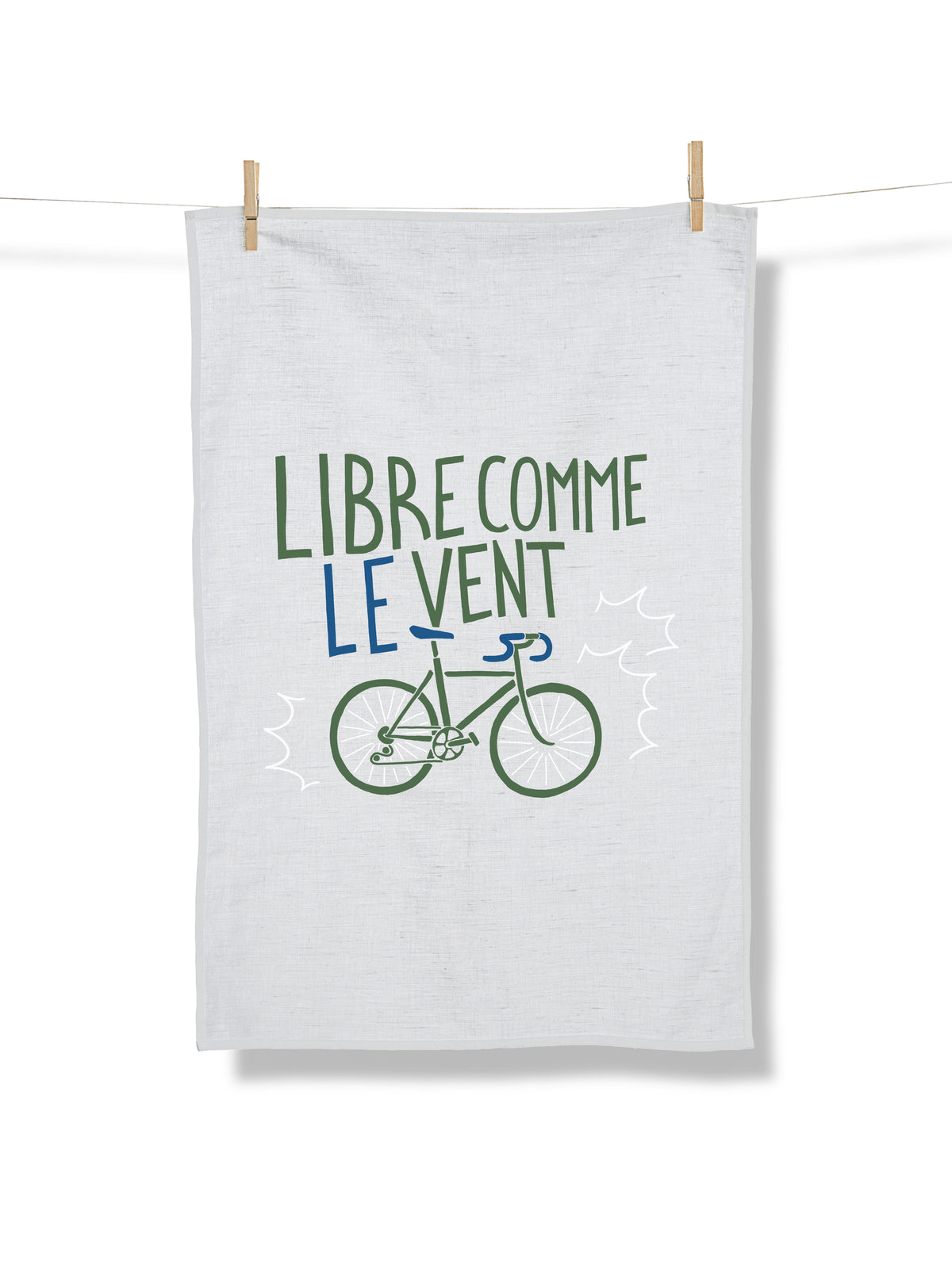 White: Praktisches Geschirrtuch aus Bio-Baumwolle für Unisex [21698]