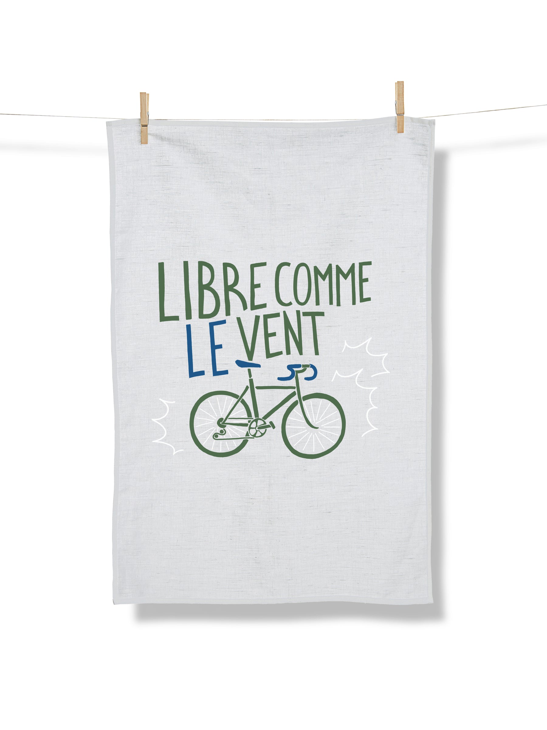 White: Praktisches Geschirrtuch aus Bio-Baumwolle für Unisex [21698]