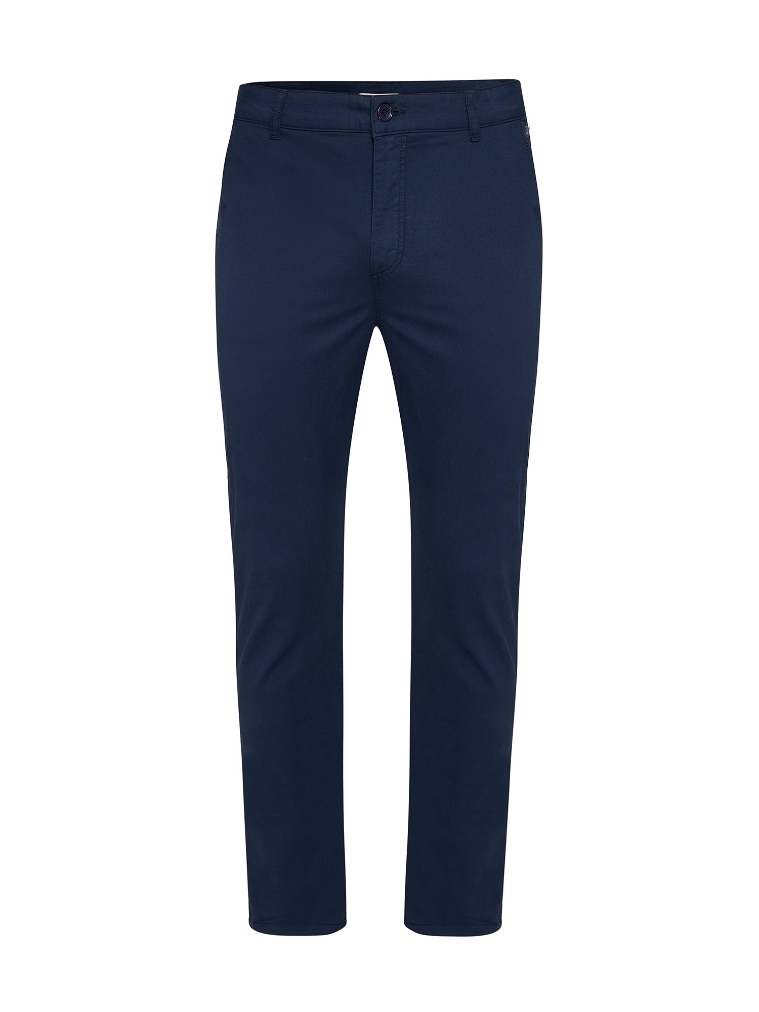 Navy: Gemütliche Chino aus Bio-Baumwoll Mix für Herren [21710]