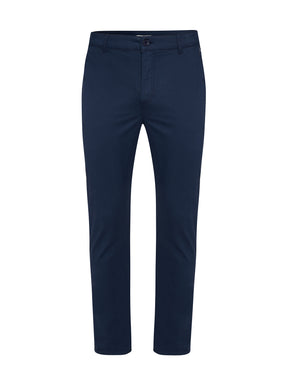 Navy: Gemütliche Chino aus Bio-Baumwoll Mix für Herren [21710]