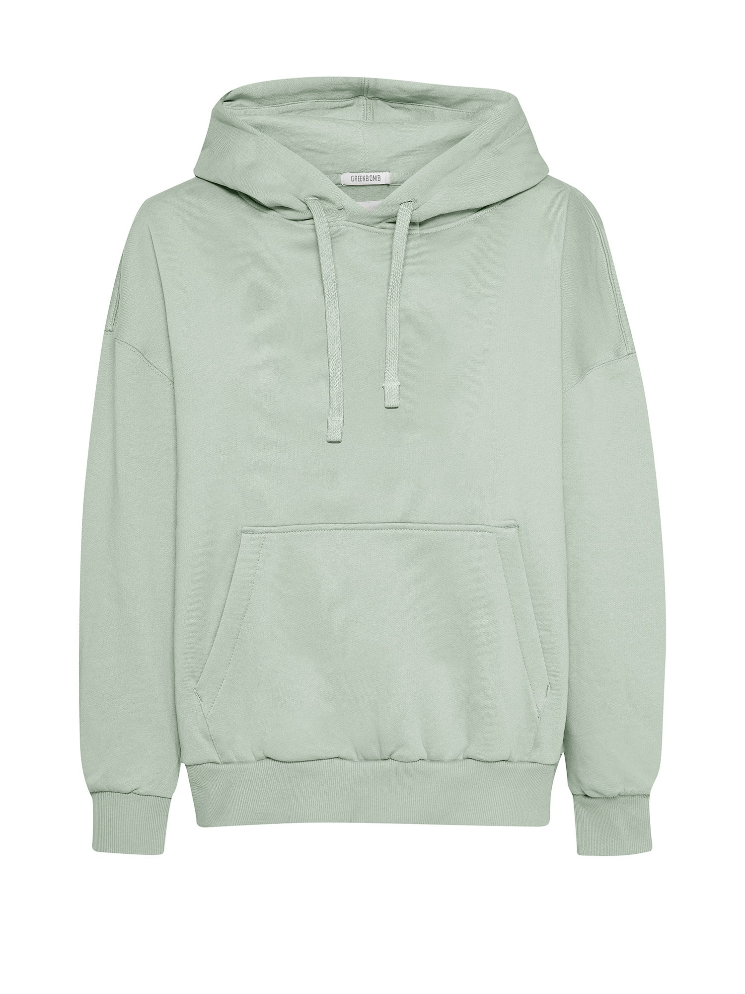 Muted Mint: Lässiger Hoodie aus Bio-Baumwolle für Damen [21734]