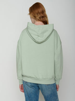Muted Mint: Lässiger Hoodie aus Bio-Baumwolle für Damen [21738]