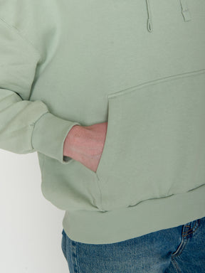 Muted Mint: Lässiger Hoodie aus Bio-Baumwolle für Damen [21739]