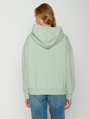 Muted Mint: Lässiger Hoodie aus Bio-Baumwolle für Damen [21757]