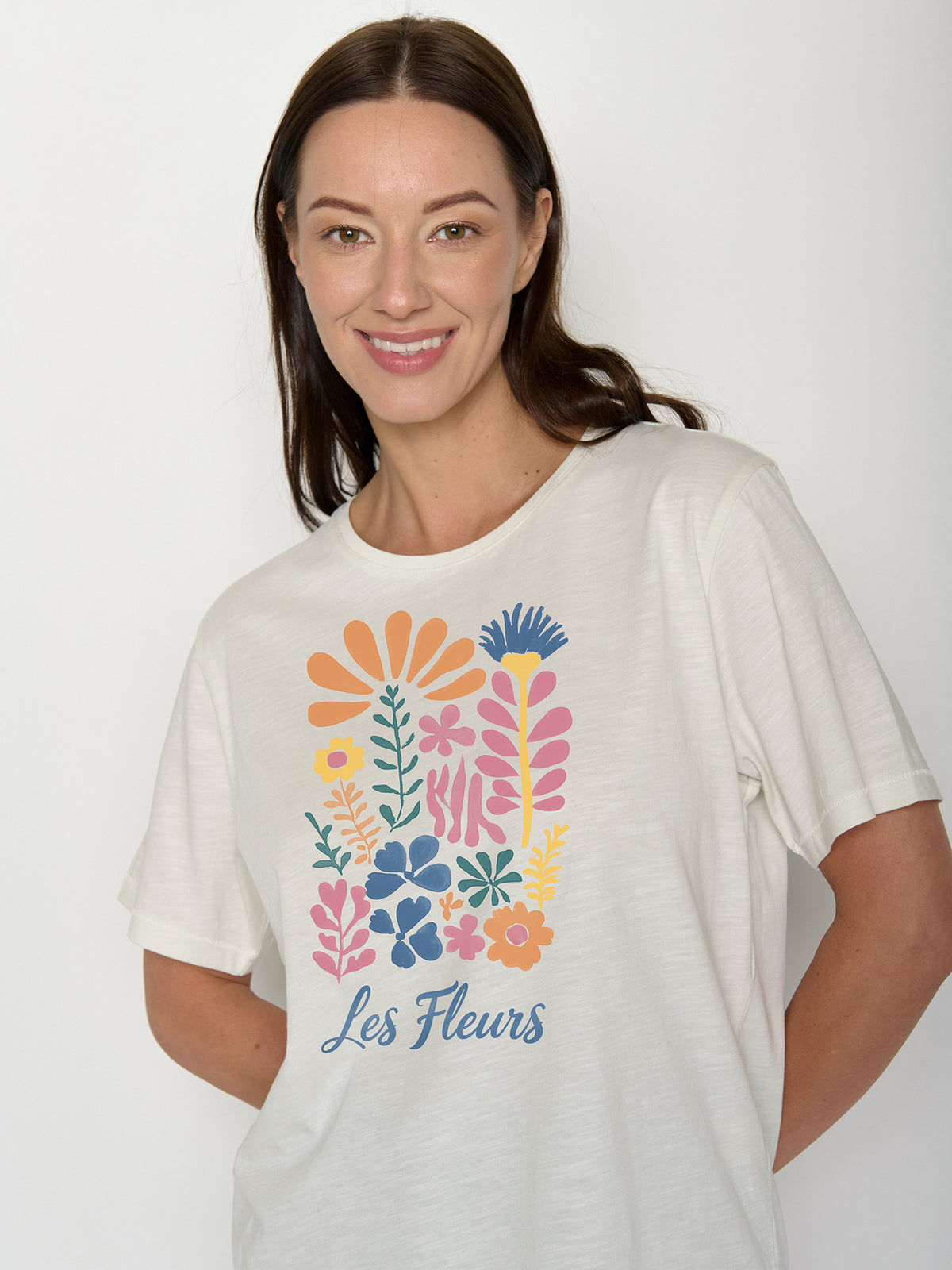 Moonstone: Kastiges T-Shirt aus Bio-Baumwolle für Damen [21983]