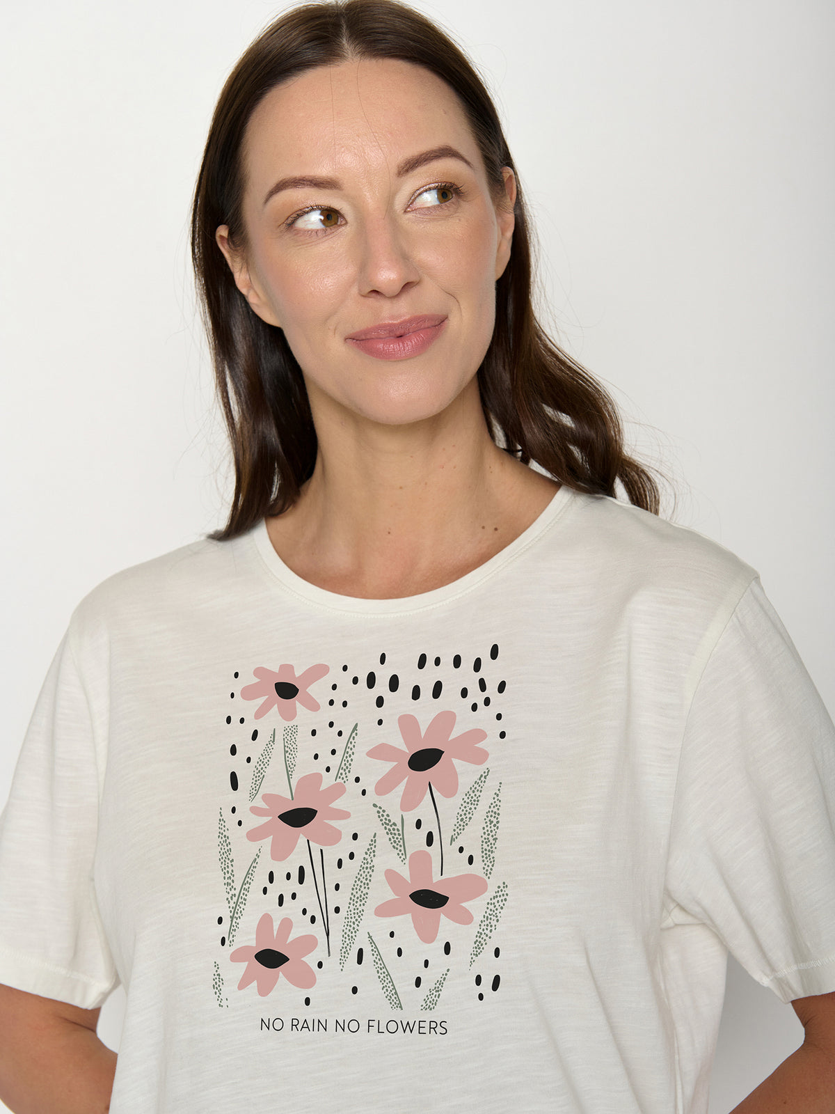 Moonstone: Kastiges T-Shirt aus Bio-Baumwolle für Damen [21991]