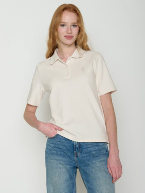 Moonstone: Sportliches Polo aus Baumwoll-Mix für Damen [22003]