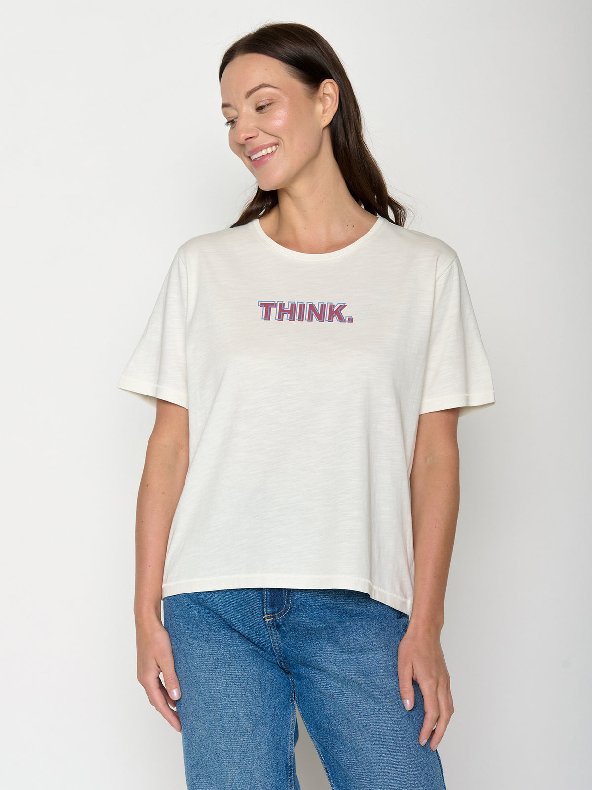 Moonstone: Kastiges T-Shirt aus Bio-Baumwolle für Damen [22015]