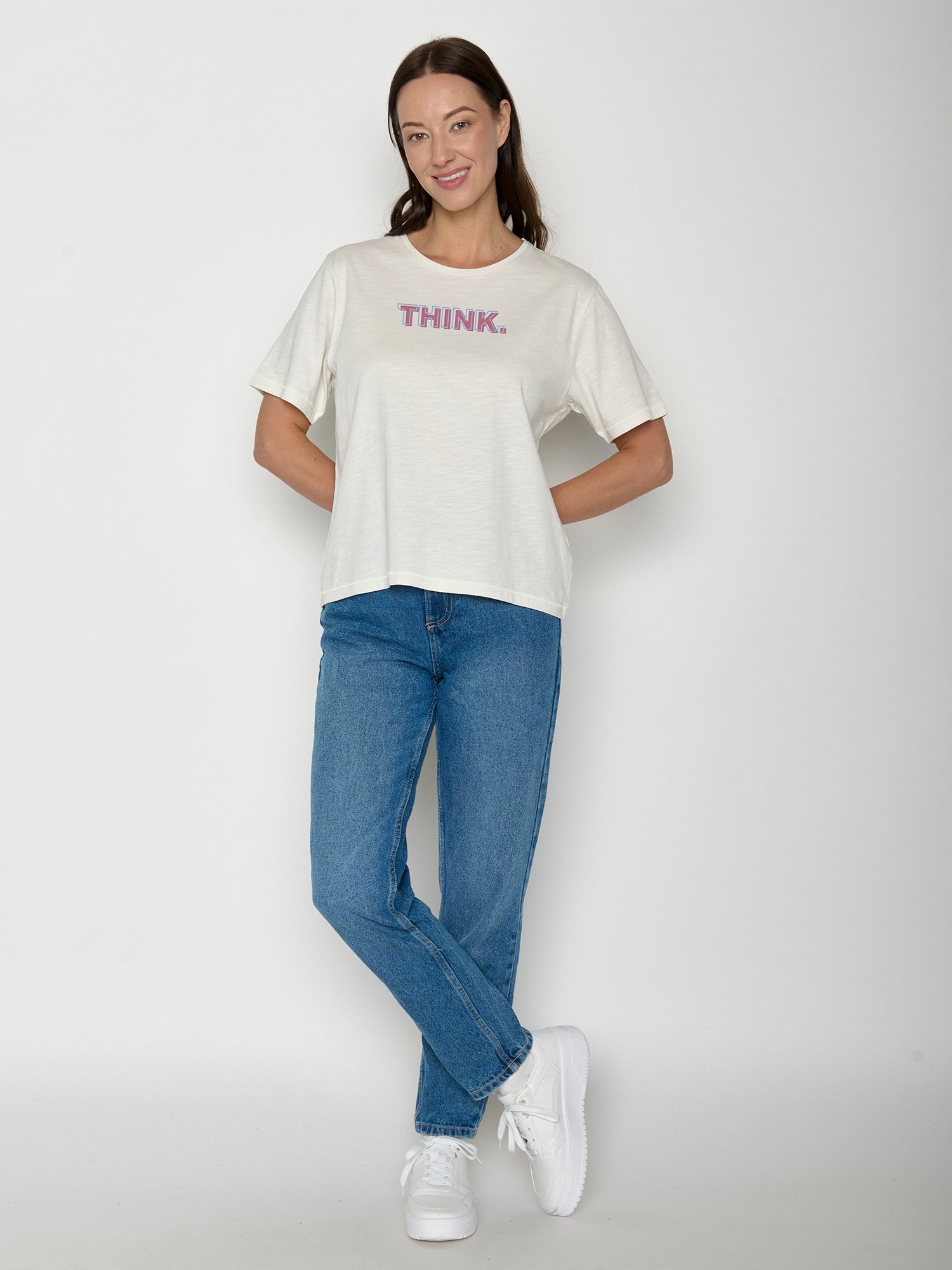 Moonstone: Kastiges T-Shirt aus Bio-Baumwolle für Damen [22017]