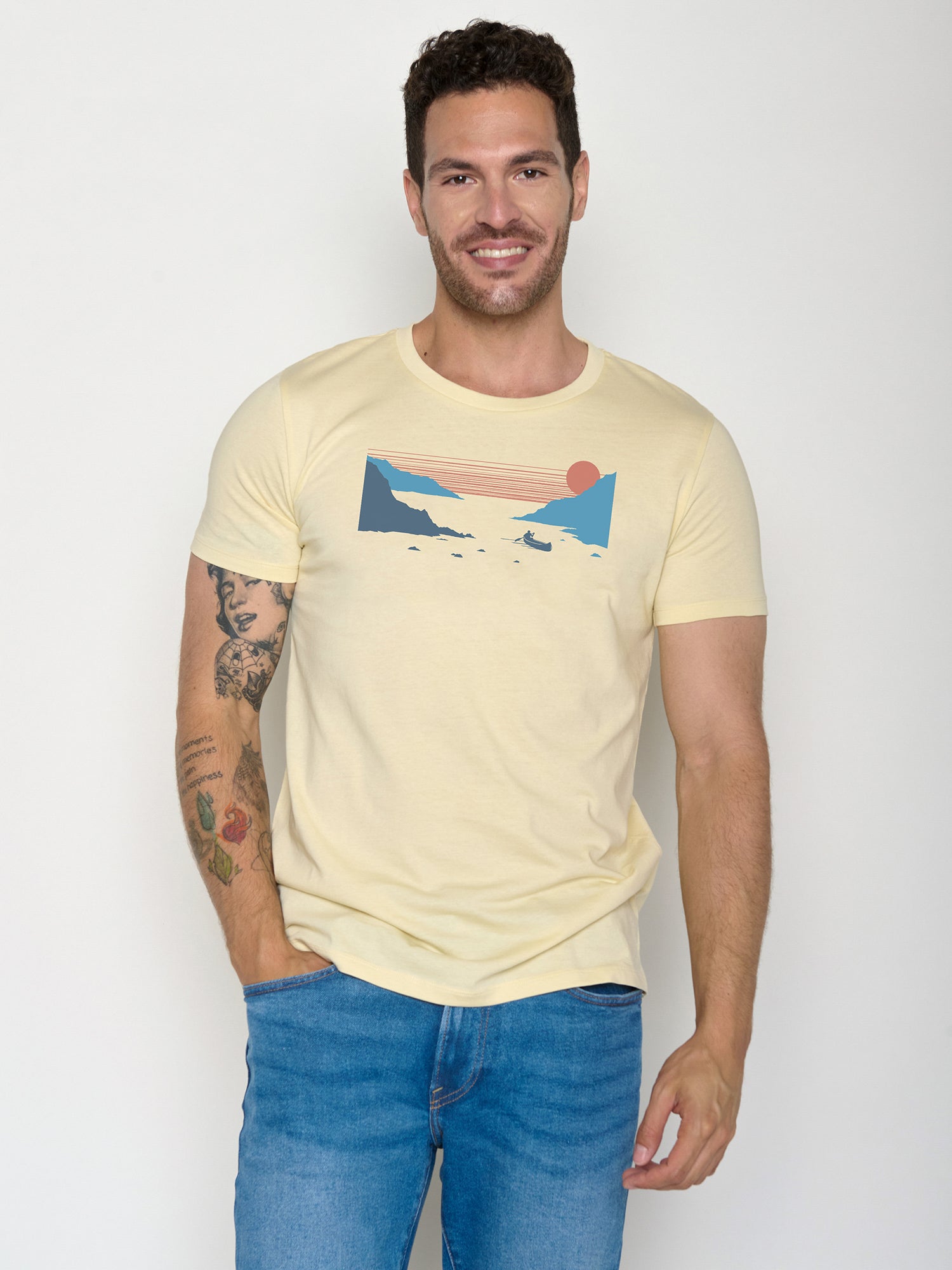 Vanilla Ice: Sportliches T-Shirt aus Bio-Baumwolle für Herren [22078]