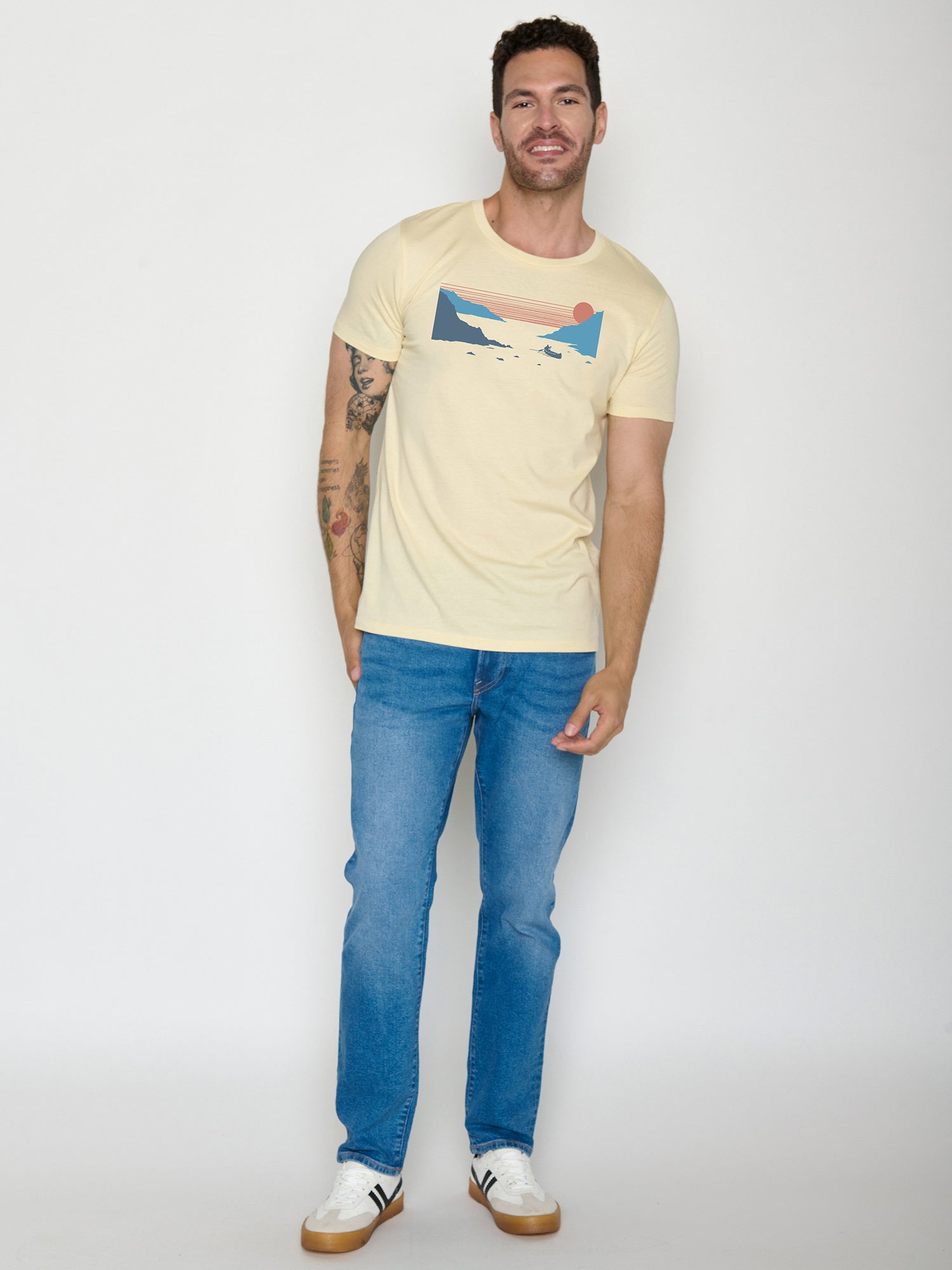 Vanilla Ice: Sportliches T-Shirt aus Bio-Baumwolle für Herren [22080]