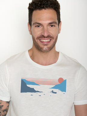 Moonstone: Sportliches T-Shirt aus Bio-Baumwolle für Herren [22083]