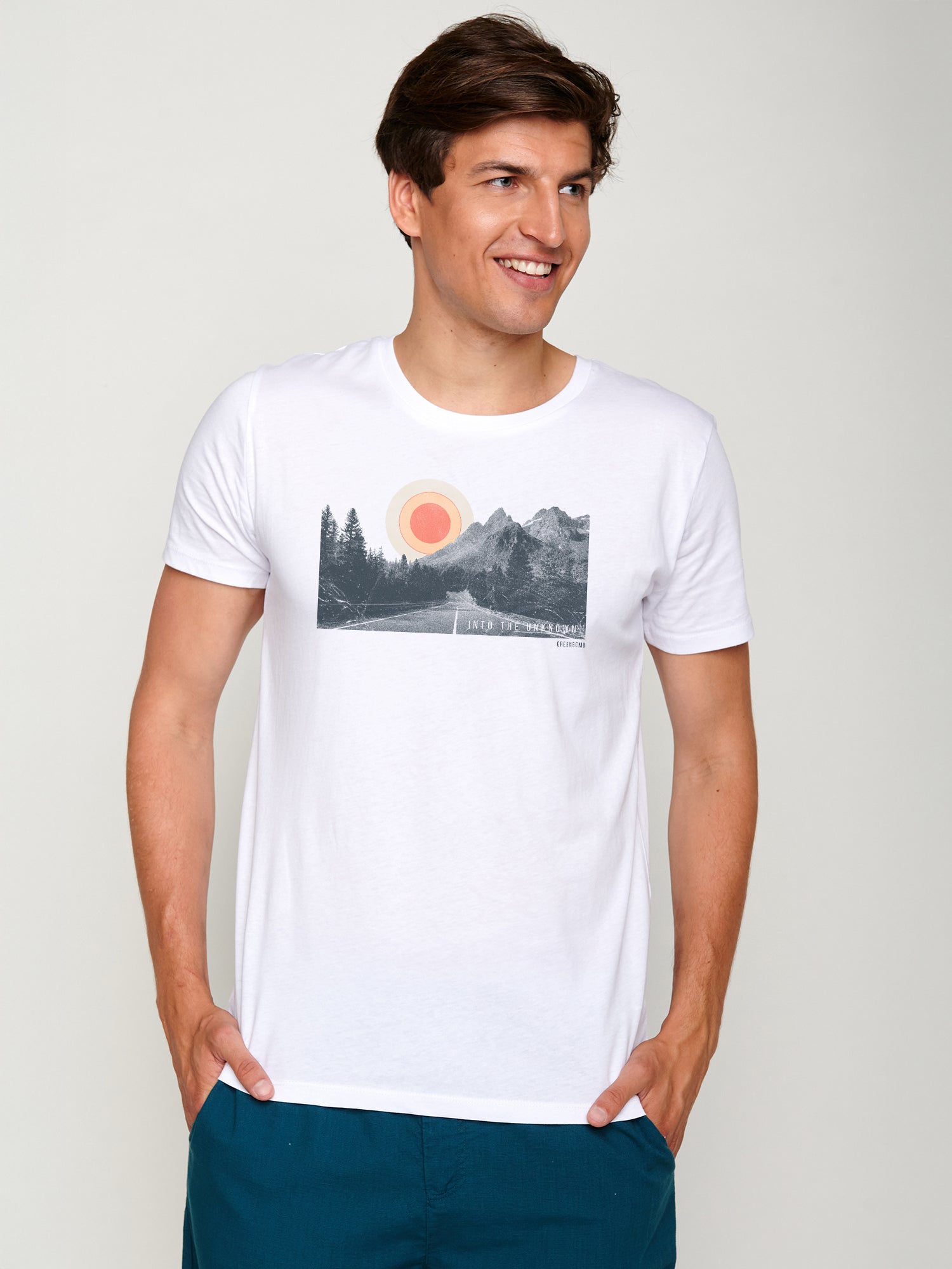 White: Sportliches T-Shirt aus Bio-Baumwolle für Herren [22086]