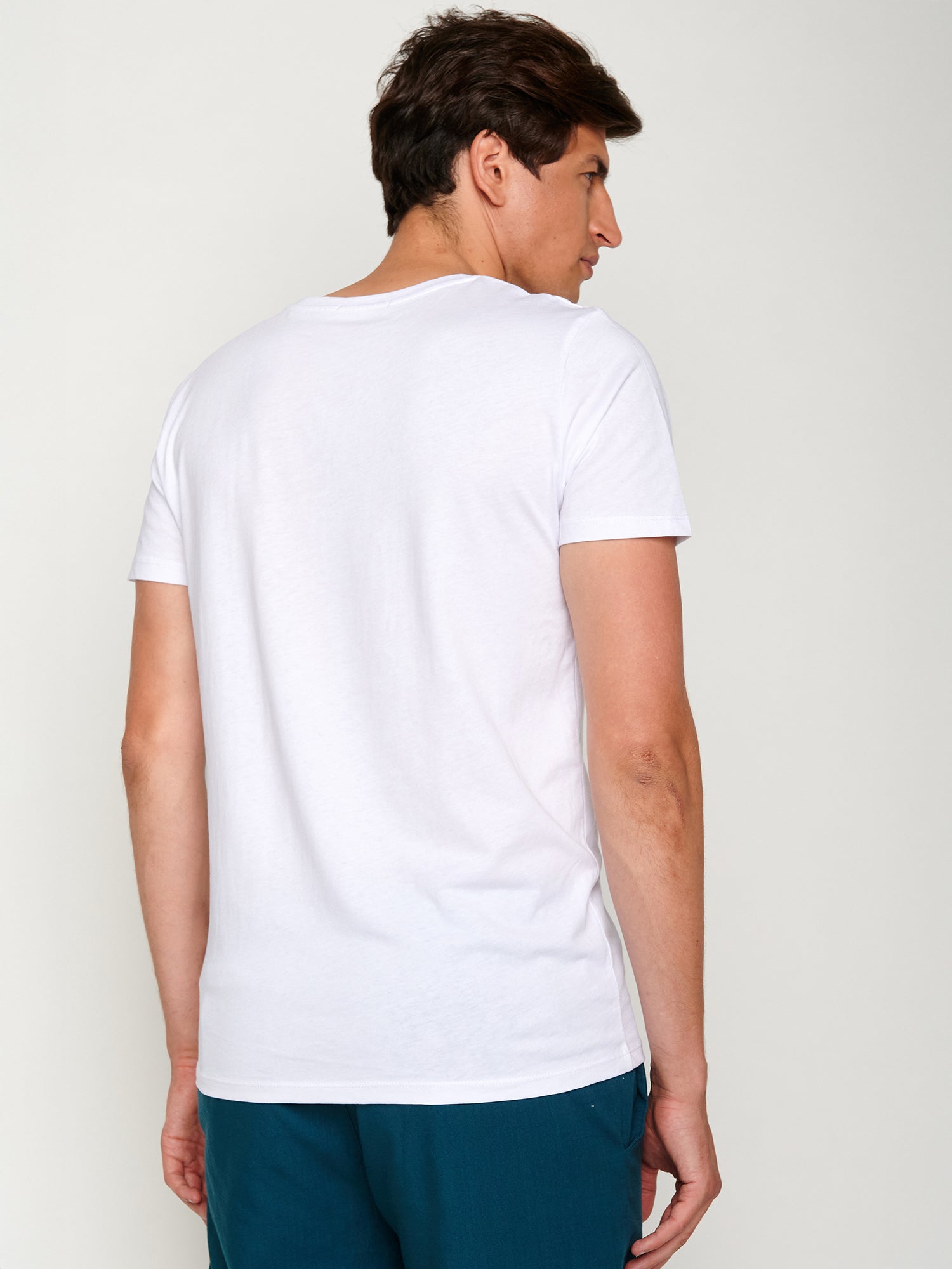 White: Sportliches T-Shirt aus Bio-Baumwolle für Herren [22089]
