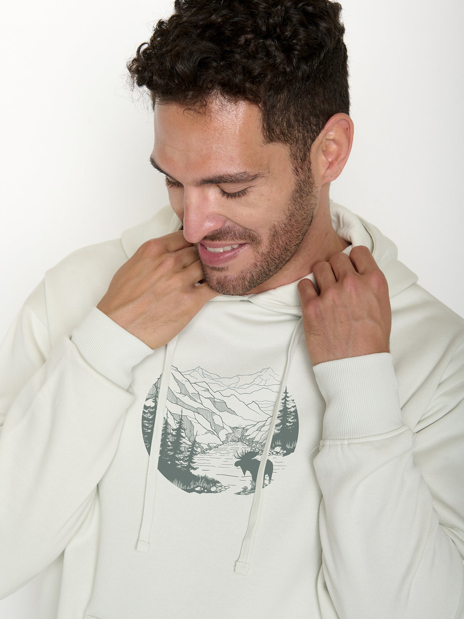 Moonstone: Gemütlicher Hoodie aus Bio-Baumwolle für Herren [22104]