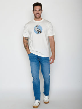Moonstone: Lässiges Oversize-T-Shirt aus Bio-Baumwolle für Herren [22121]
