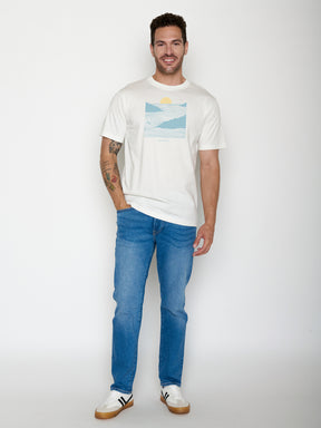 Moonstone: Lässiges Oversize-T-Shirt aus Bio-Baumwolle für Herren [22138]