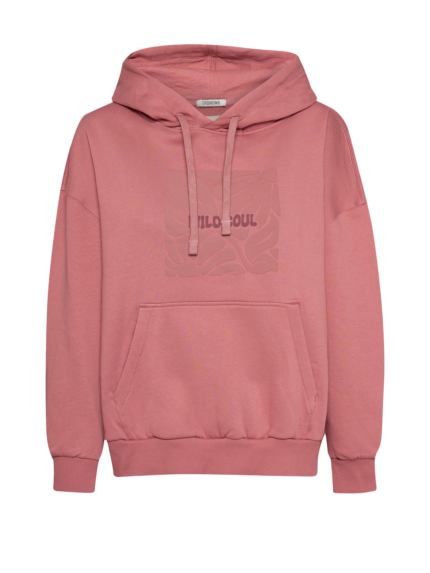 Dark Rose: Lässiger Hoodie aus Bio-Baumwolle für Damen [22169]