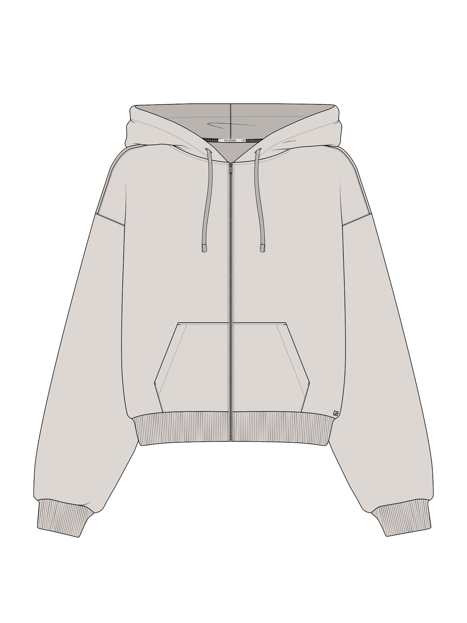 Moonstone: Lässige Sweatjacke aus Bio-Baumwolle für Damen [22210]