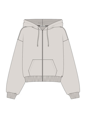 Moonstone: Lässige Sweatjacke aus Bio-Baumwolle für Damen [22210]