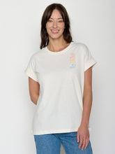 Moonstone: Sportliches T-Shirt aus Bio-Baumwolle mit Rollup Sleeve für Damen [22299]